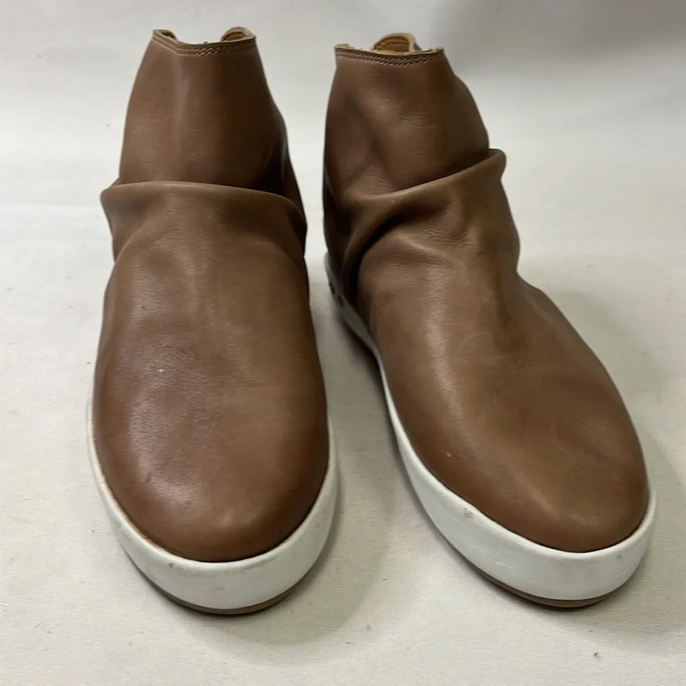 Beek Jager High Top Sneaker Bootie Brown Leather Women's Size 7.5 US